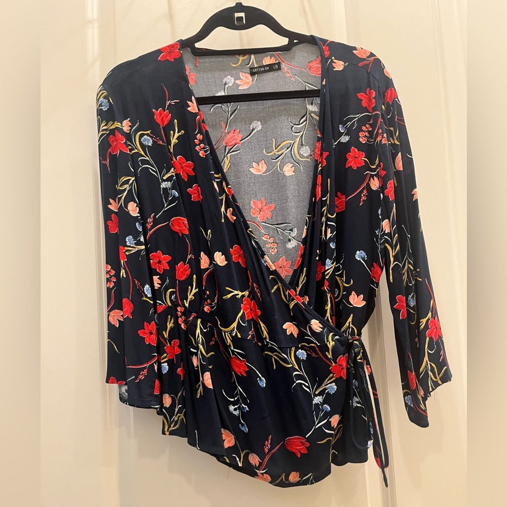 Cotton On wrap shirt